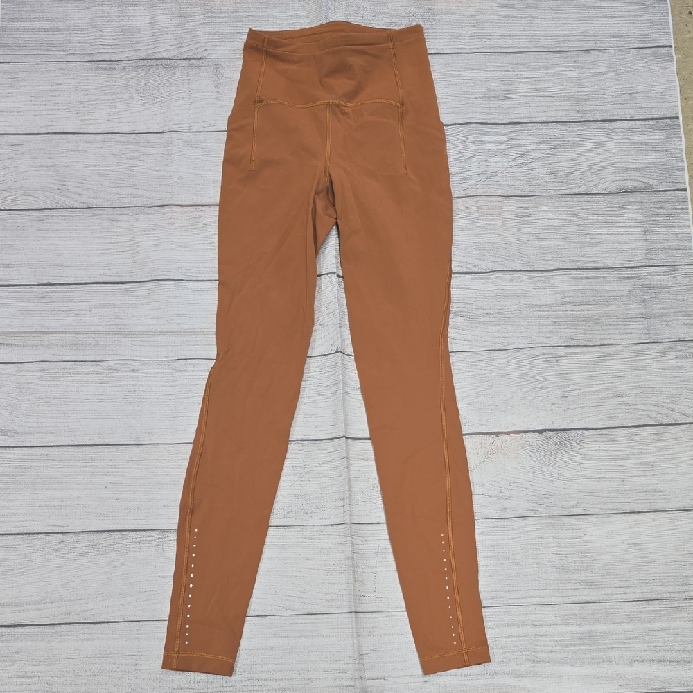 EUC Lululemon Swift Speed High-Rise Tight 28" Butternut Brown Size 2 - Picture 5 of 12